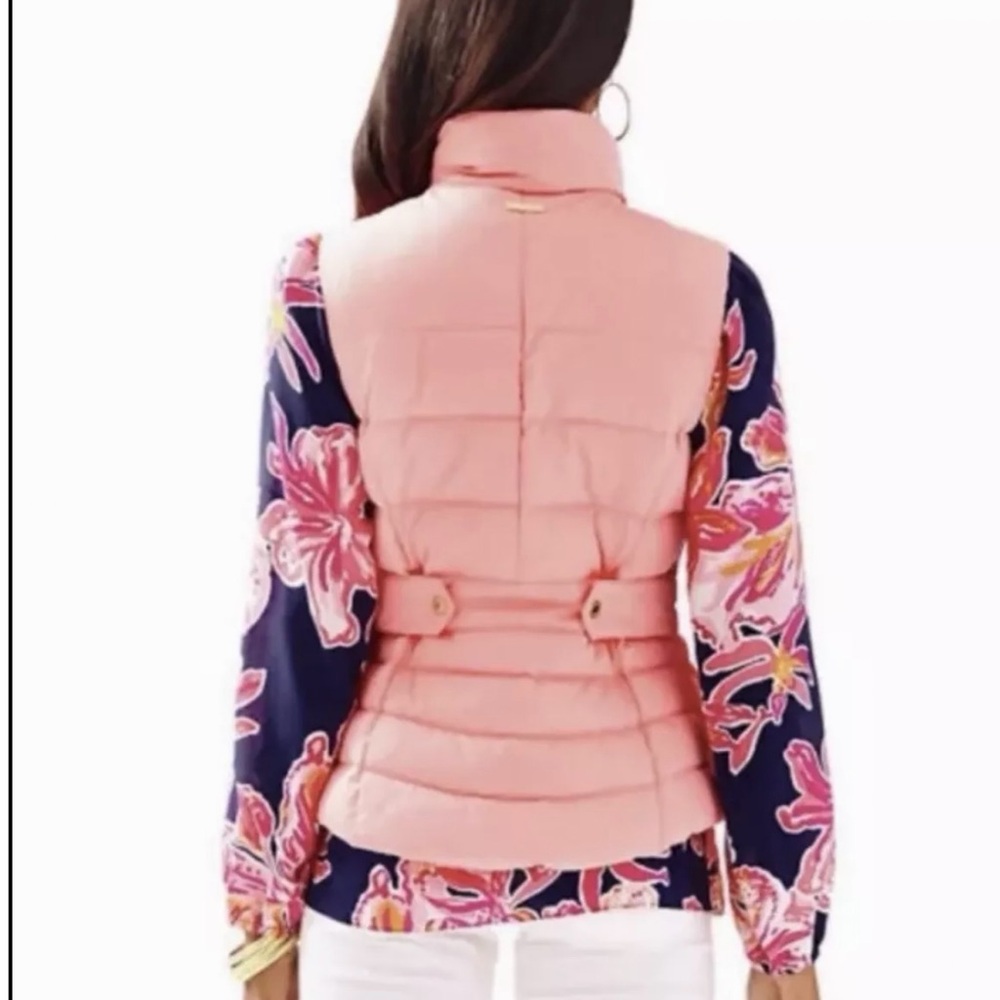 NWT Lilly Pulitzer Isabelle Vest Cheeky Melon Down Insulated 🪸 - Picture 8 of 8
